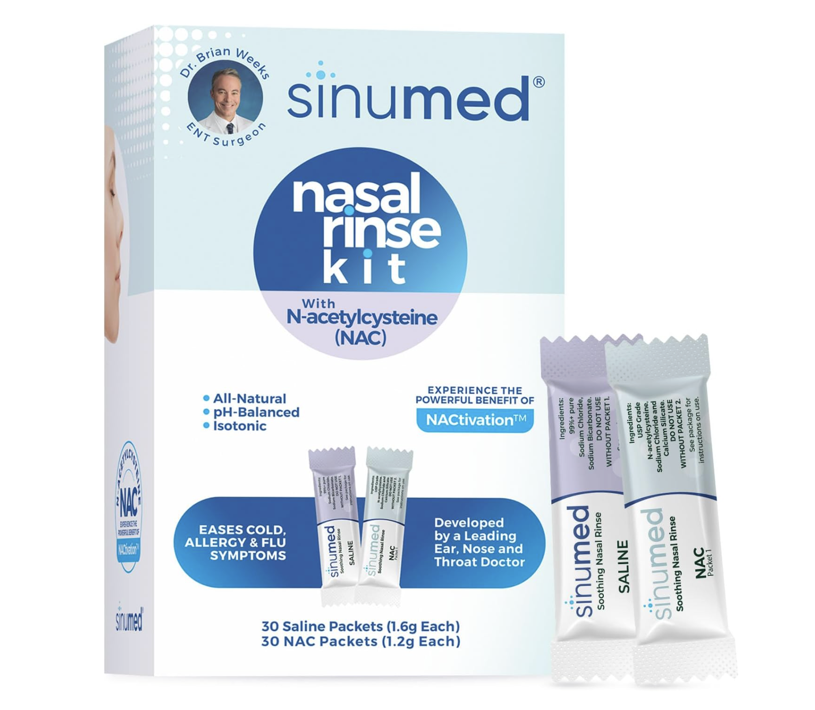 NAC Sinus Rinse Packets