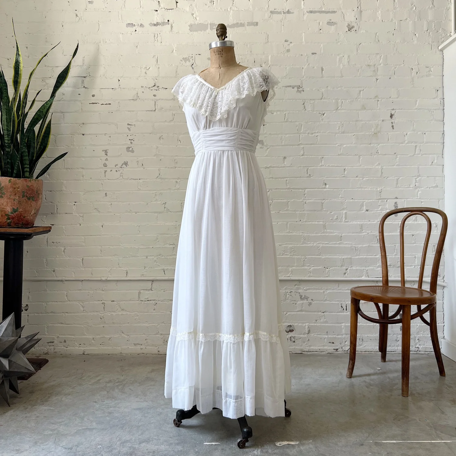 70s white dress hotsell