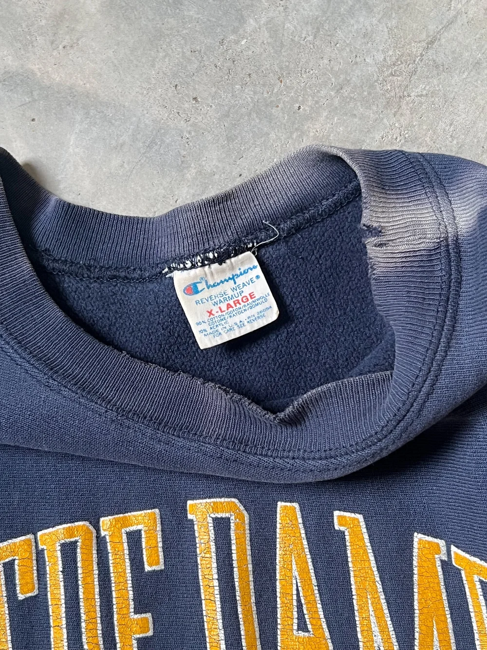 Notre Dame Champion Reverse Weave Sweatshirt, XL/XXL — May's Notre Dame Champion Reverse Weave Sweatshirt, XL/XXL — May's