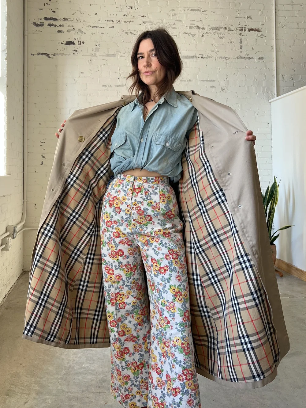 Classic Burberry Trench w Removable Wool Liner Medium Large May s Place Be Green. Buy Vintage