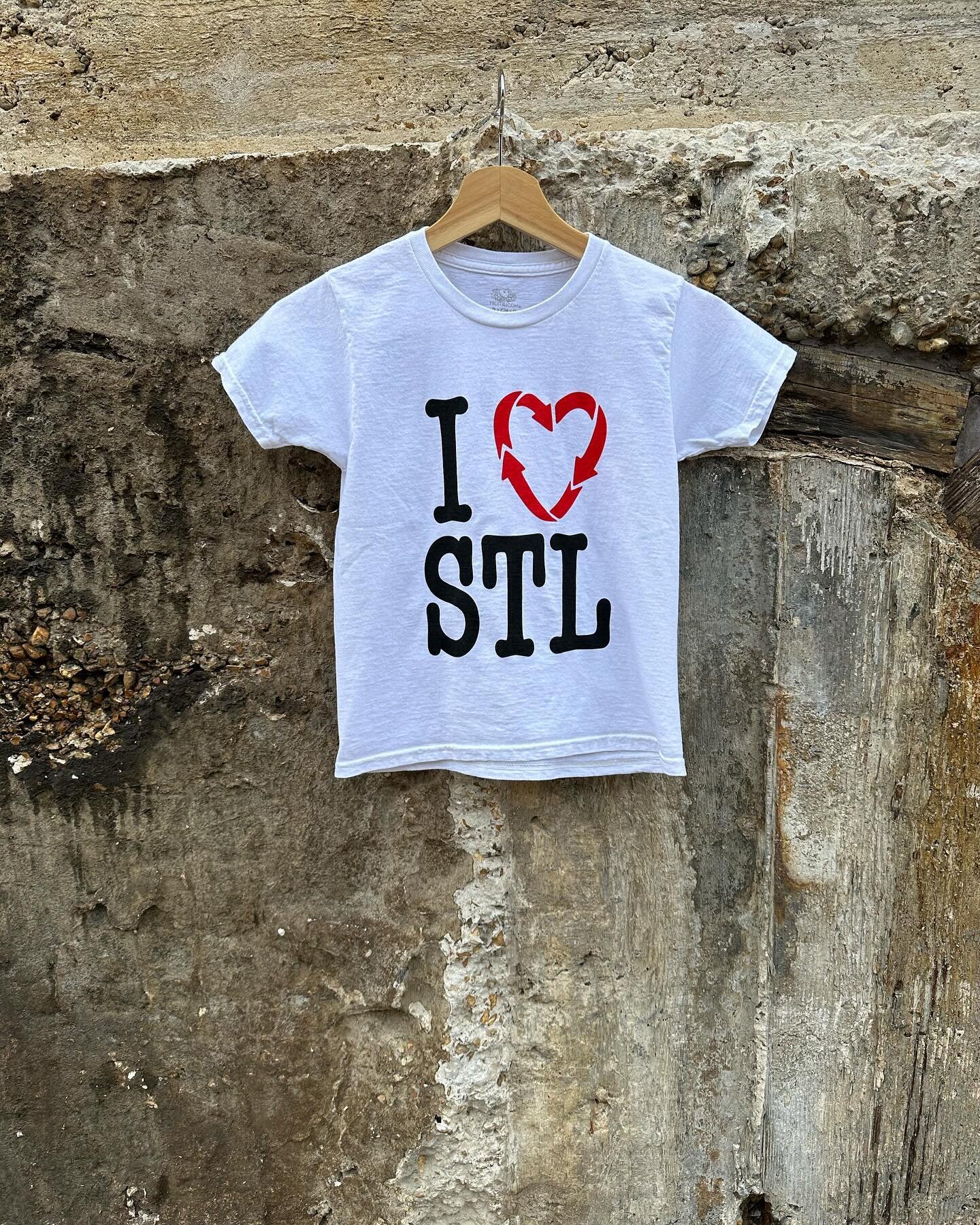 Happy 314 day, St Louis! Show your love for this incredible city in one of our I ❤️ STL tees - recycled with love &amp; printed by @triplethreatprintco. Grab one of these tees at our @cityfoundrystl location or dm to have one shipped. Available in si