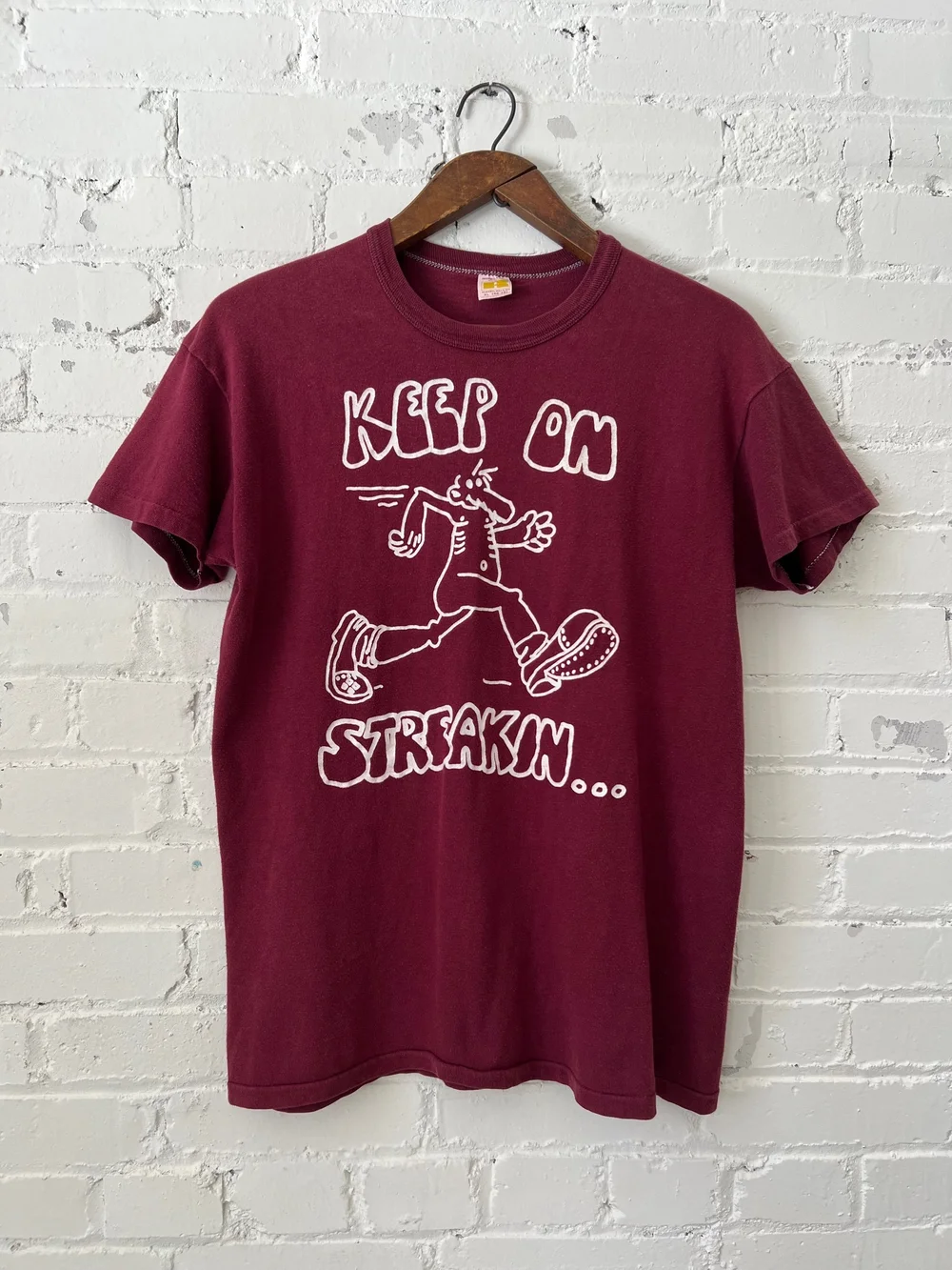 XL 希少 70s Keep on streakin' Tシャツ ビンテージ XL 希少 70s Keep on streakin' Tシャツ ビンテージ