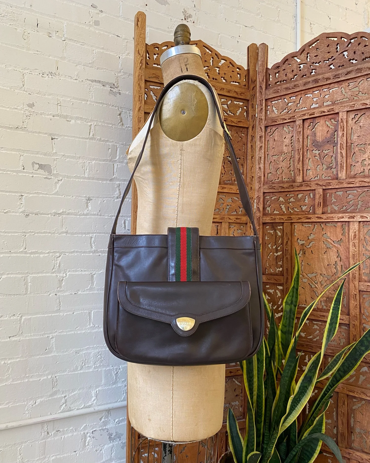 Vintage shopping Gucci Brown Leather