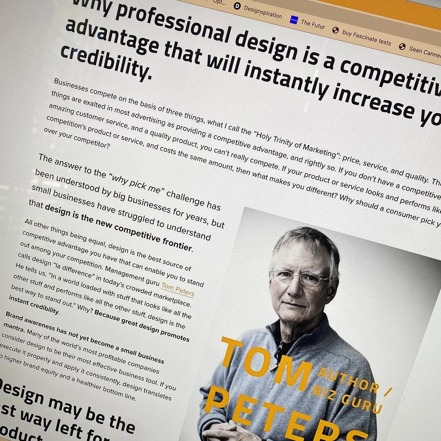 Your competitive advantage: Great graphic design. Check out my new article I just launched on my New website. I&rsquo;ve been sitting on my hands too long not investing or building my own brand but helping others build their&lsquo;s. As a designer we