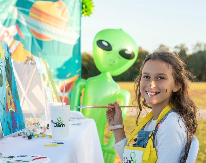 Paint and Jam, Schools & Daycares, Painting Party, Gonzales, Ascension, LA, Child Paint Hands Image