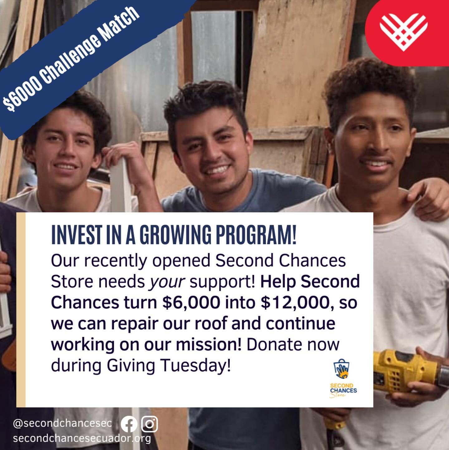 Professional Development impacts our community.  The recently opened Second Chances Store needs your support! Help Second Chances turn $6,000 into $12,000, so we can repair the roof of the store and continue working on our mission! Donate now - https