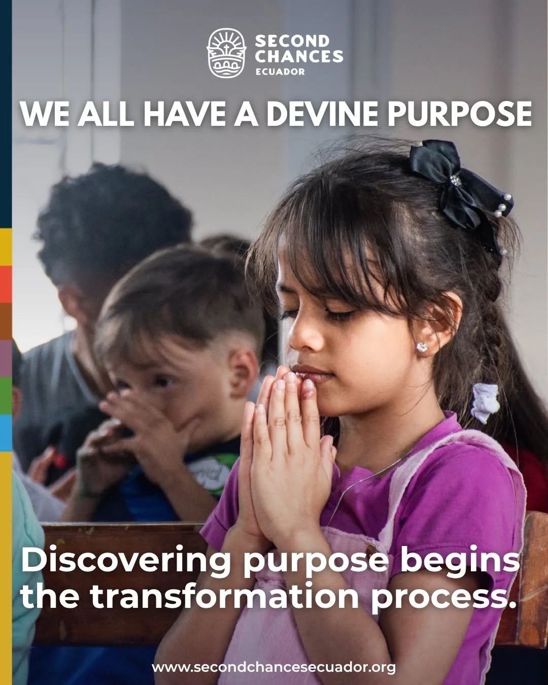 Every child, teenager, and young adult carries God-given potential.

At Second Chances Ecuador, we believe that true transformation happens when people are equipped emotionally, academically, spiritually, and personally to become the best version of 