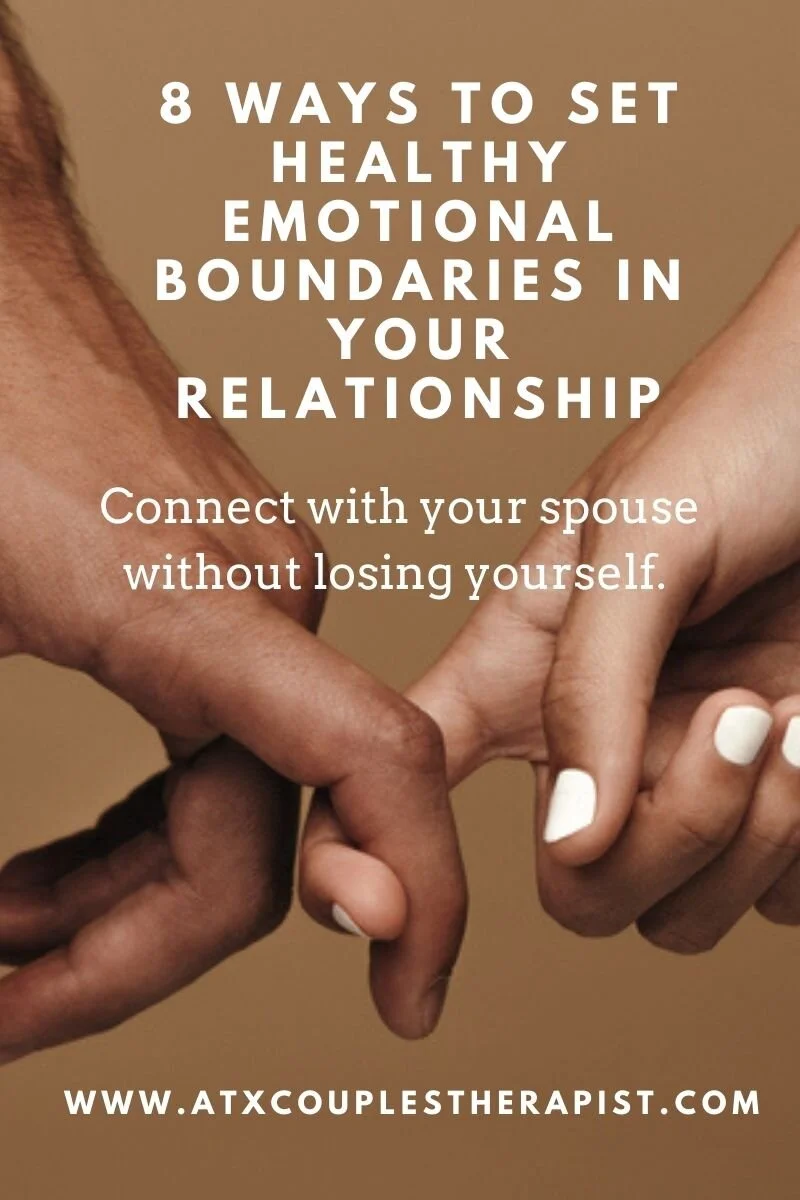 Ah yes, healthy emotional boundaries. The one thing we all know we should have...yet they're surprisingly hard to get right. Click this link to check out a blog I wrote to help couples navigate this crucial and delicate subject. 