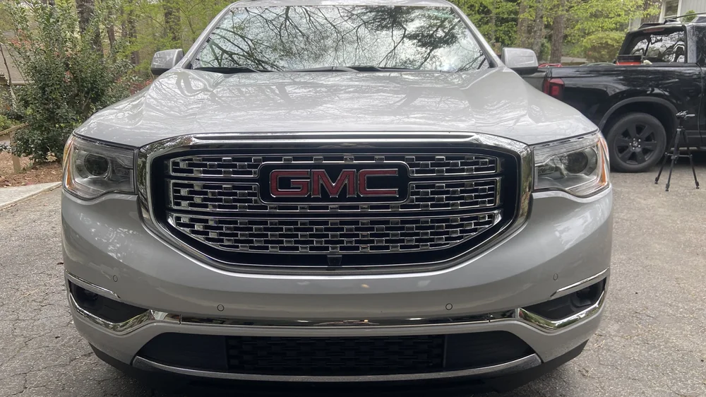 Close-up of a polished wheel and tire after detailing in Salem SC