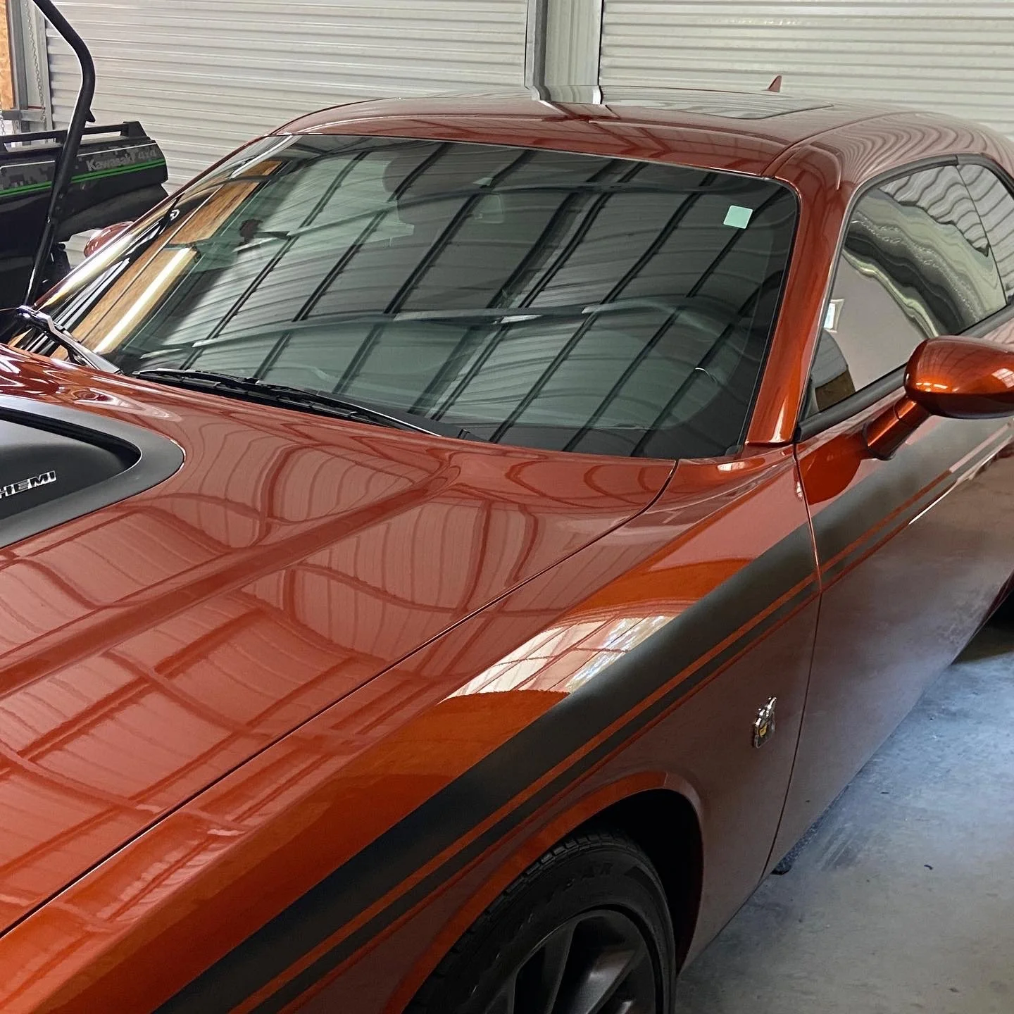 Ceramic Coating on this 2022 Scat Pack Challenger Located in Sunset, South Carolina