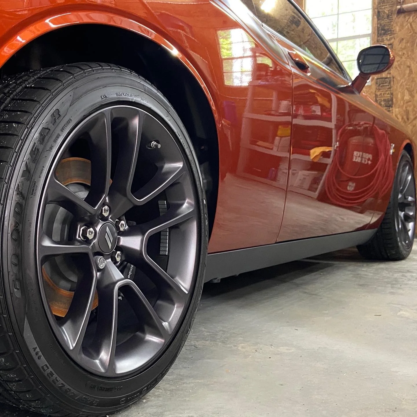 Ceramic Coating on this 2022 Scat Pack Challenger Located in Sunset, South Carolina
