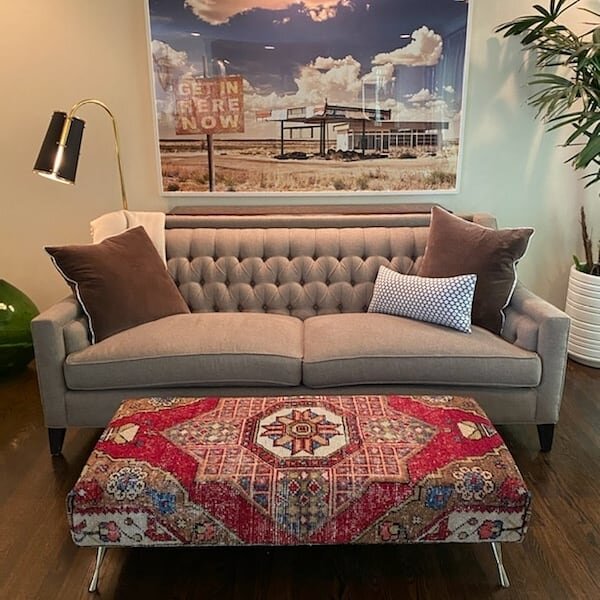 How is this beauty still around?  I can't even wrap my head around it.  What do YOU think?  Yep, I really want to know!  This vintage piece has always had my heart.  This my friends is Angela and she is a true stunner.  I found this rug in St. Louis 