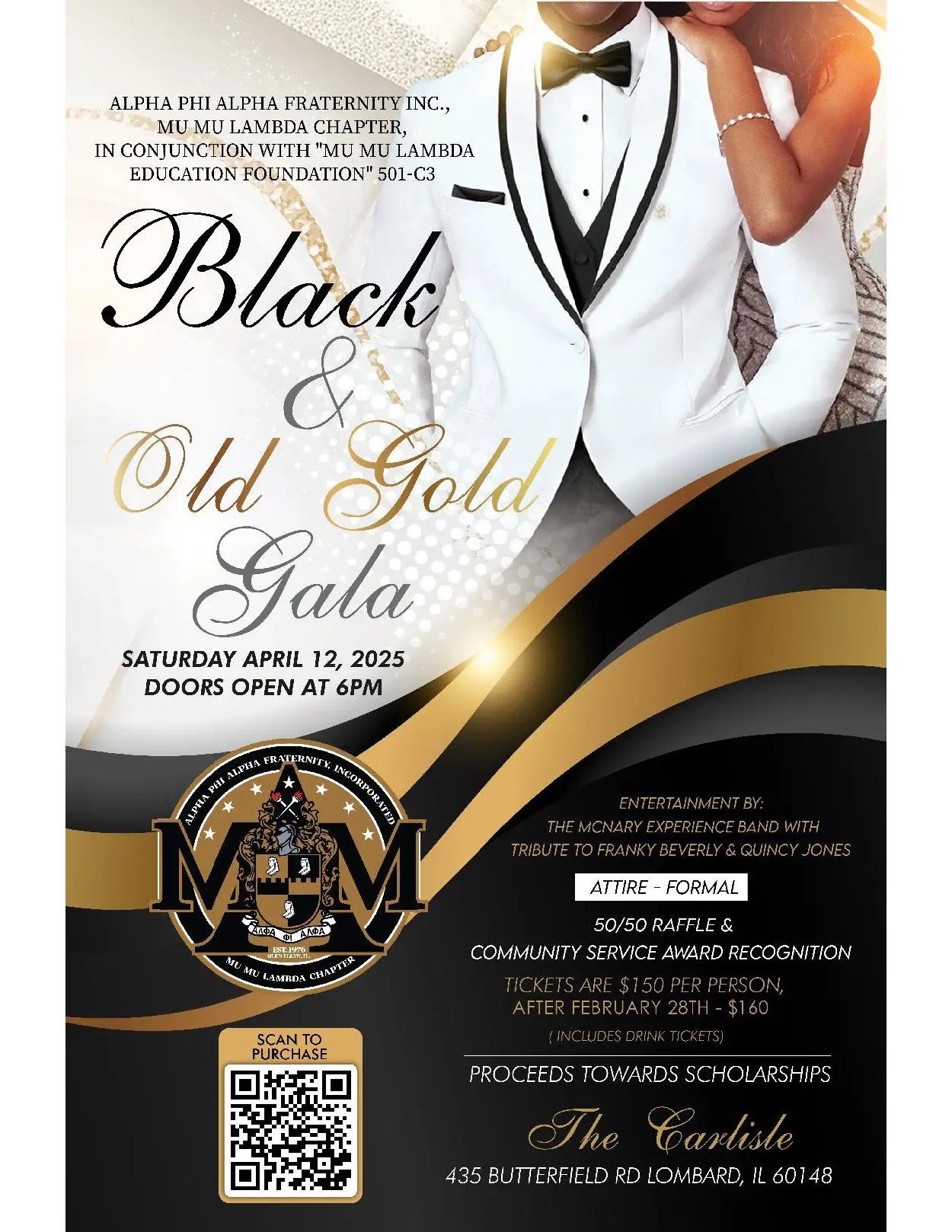 2025 Mu Mu Lambda Black and Old Gold Gala