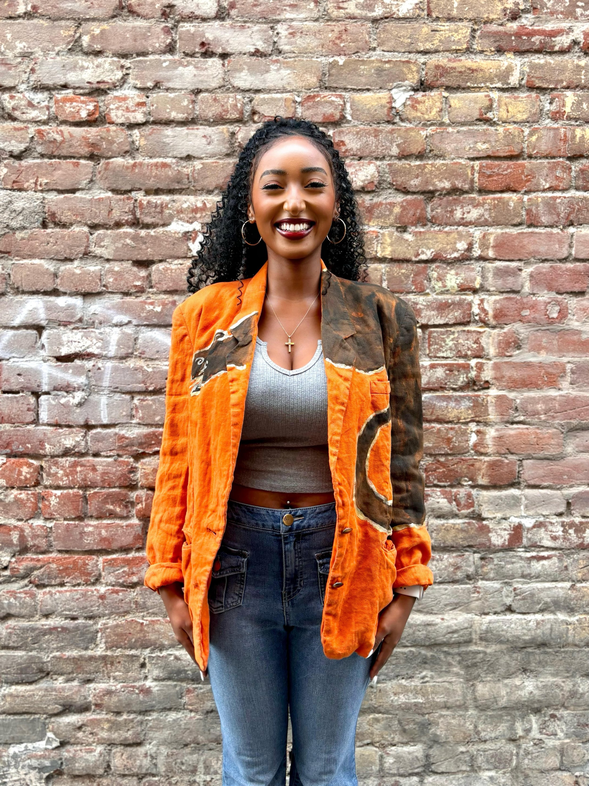 Black Panther Linen Blazer