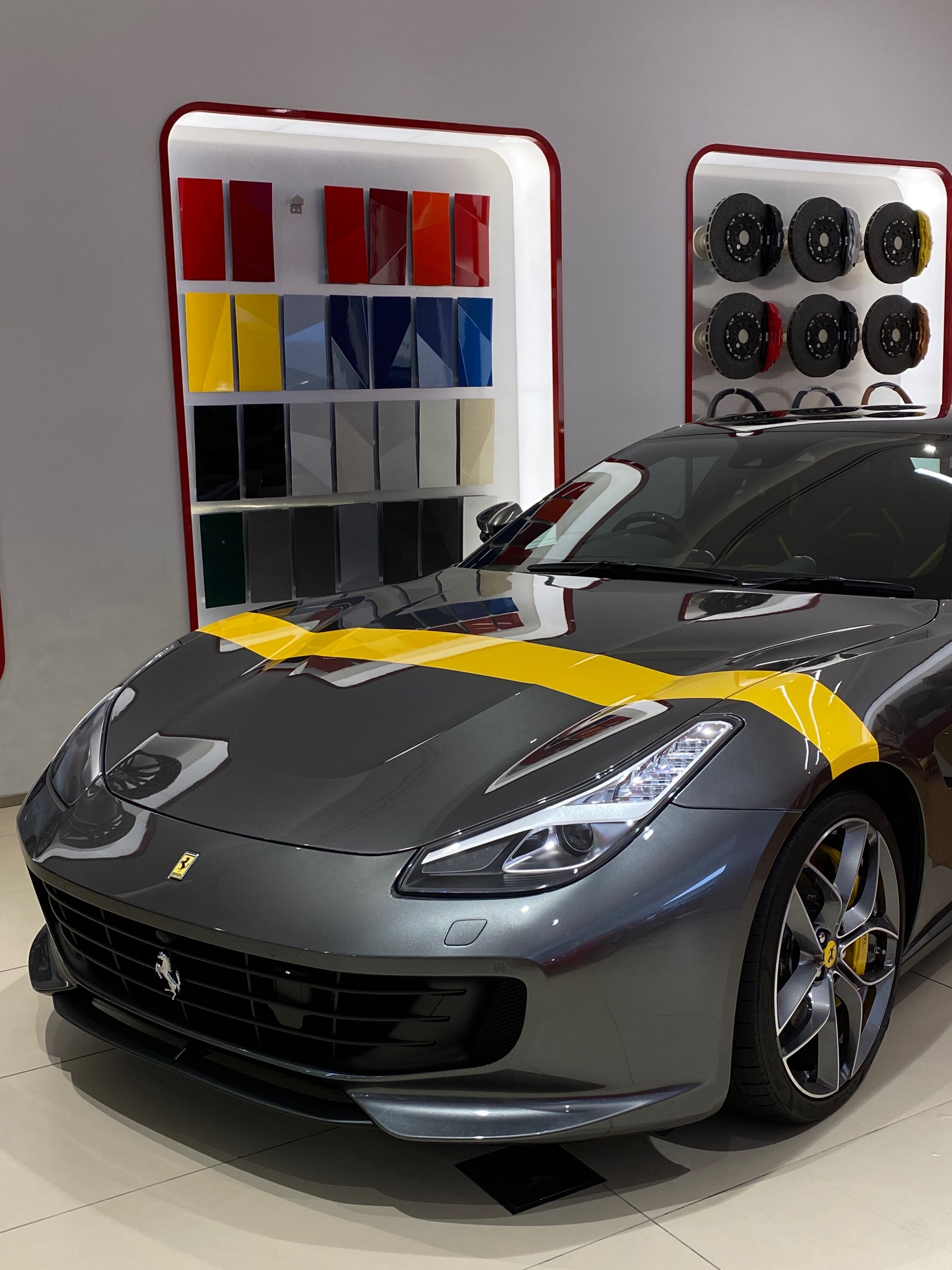 Close up - Demo Ferrari GT4 C Lusso Wrapped in Full PPF for Ferrari Brisbane