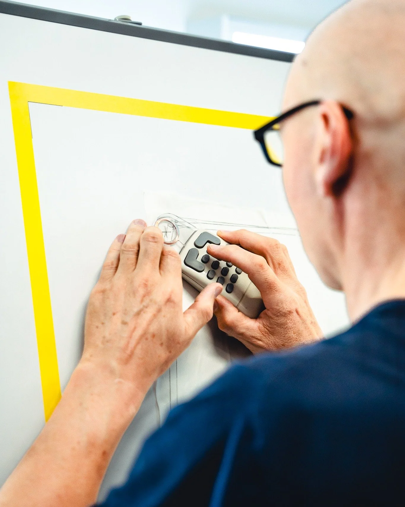 Our PPF installer creating Patterns with our digitiser in house