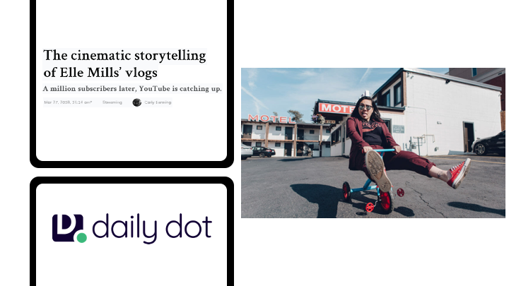 The cinematic storytelling of Elle Mills’ vlogs