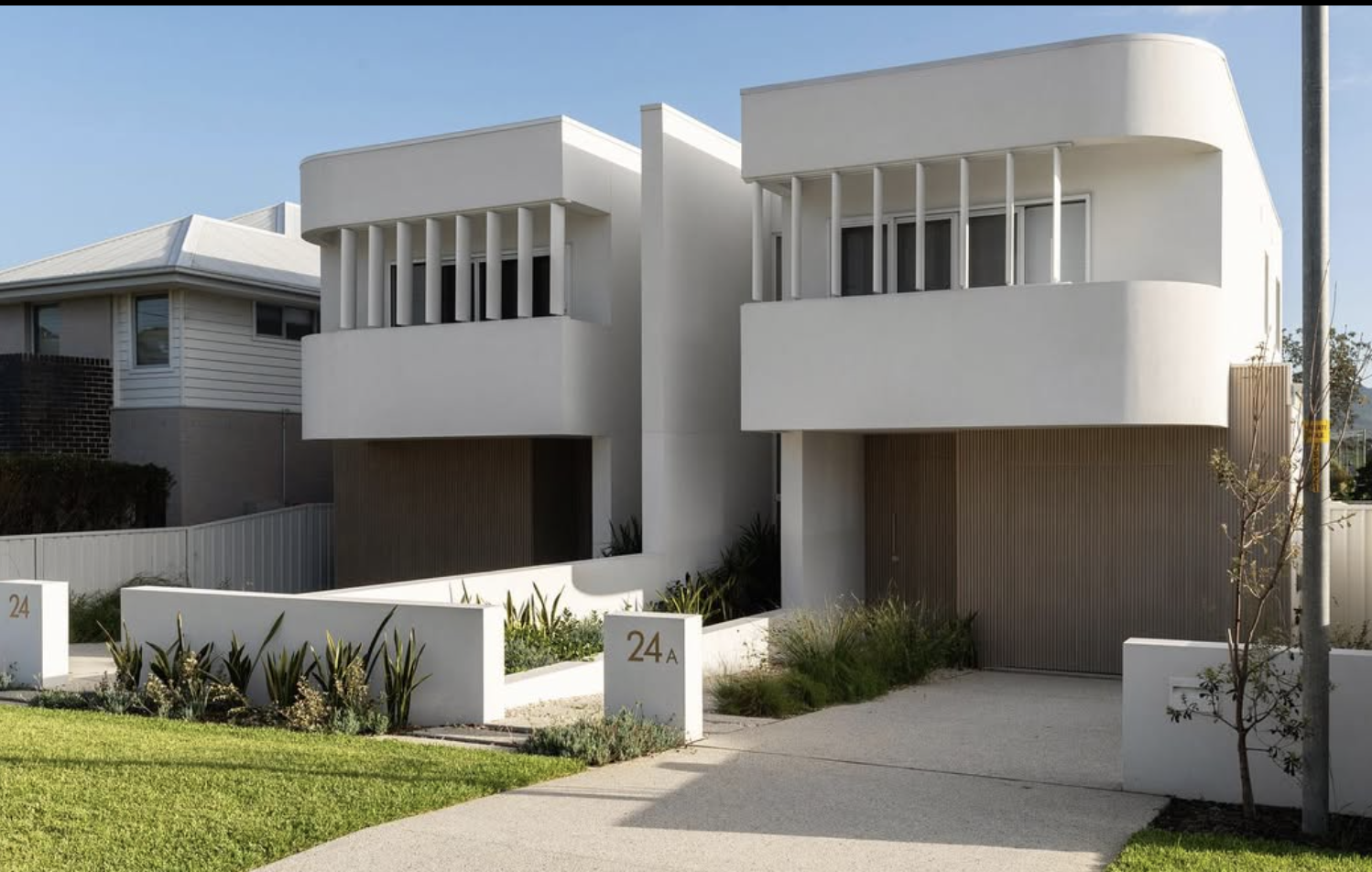 Duplex built by TAG Homes in Woonona, Wollongong