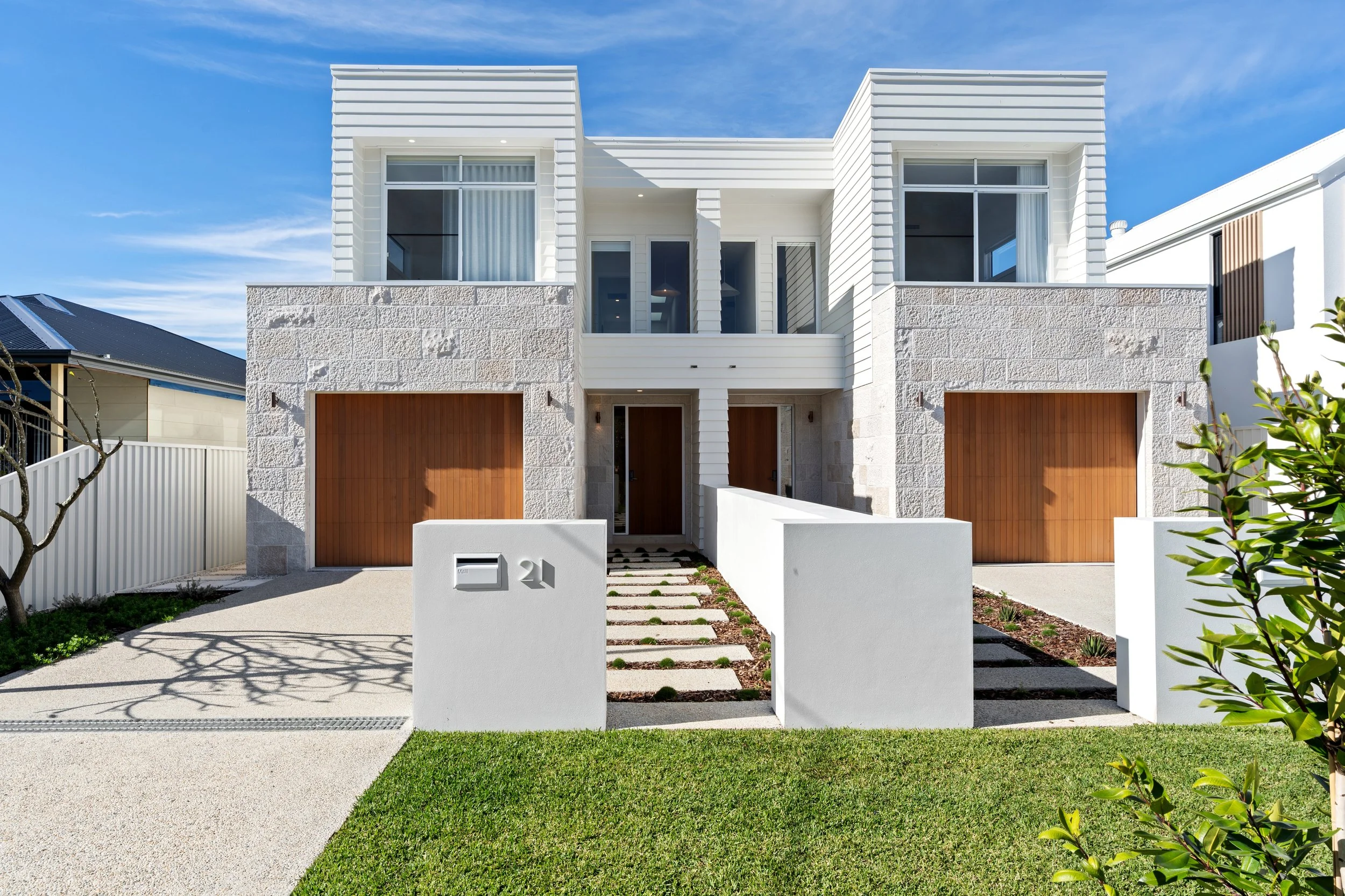 Duplex built by TAG Homes in Towradgi, Wollongong