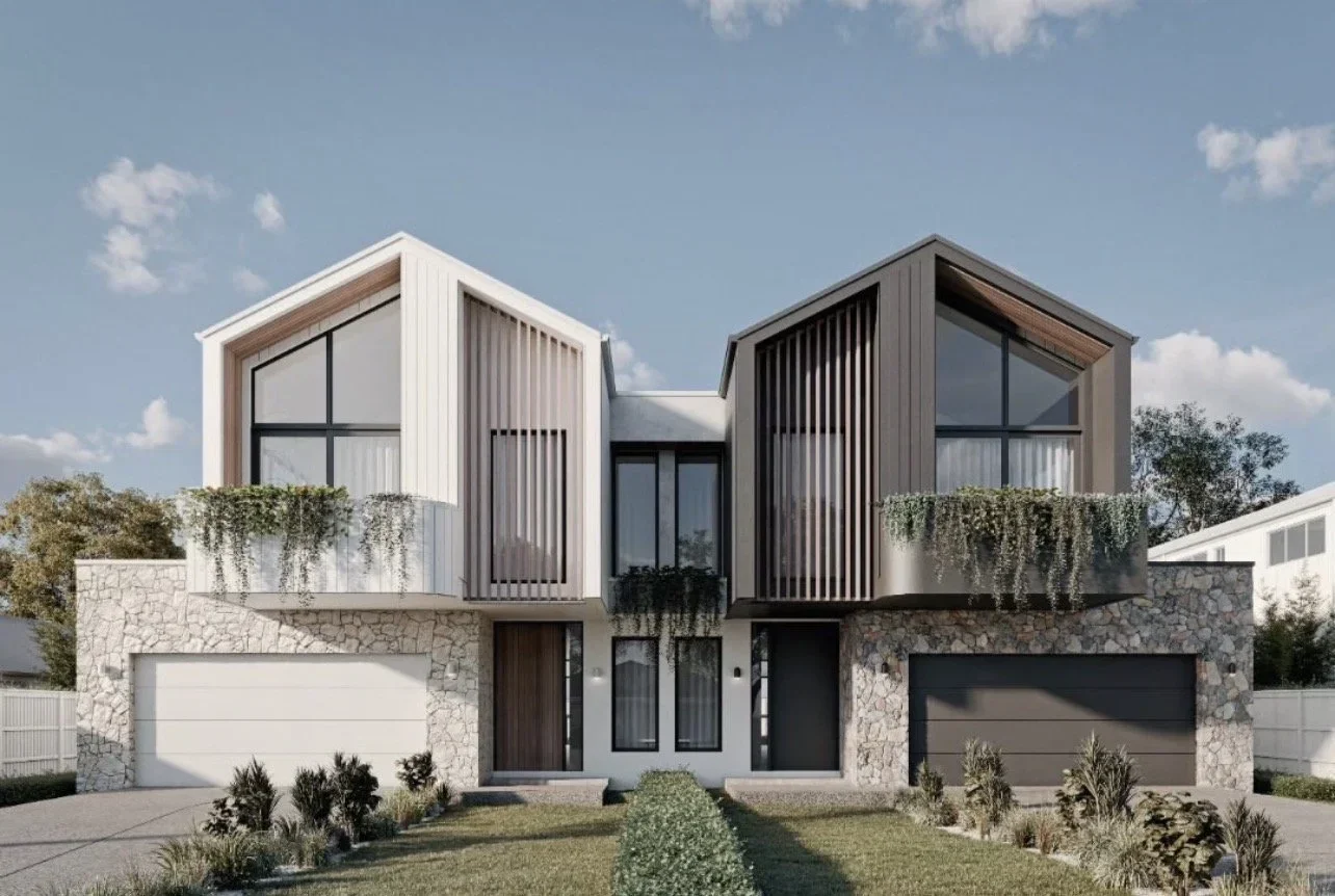 Duplex built by TAG Homes in Woonona, Wollongong