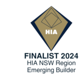 2024 HIA NSW Region Emerging Builder award, finalist. TAG Homes.