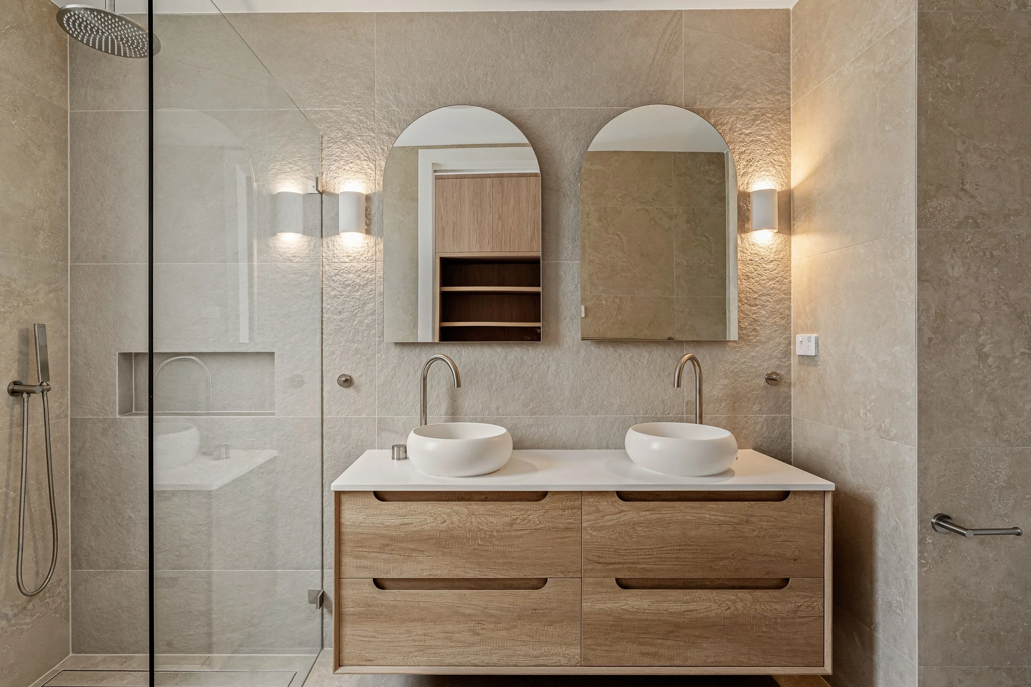 Luxury bathroom finishes in Towradgi custom home build by TAG Homes