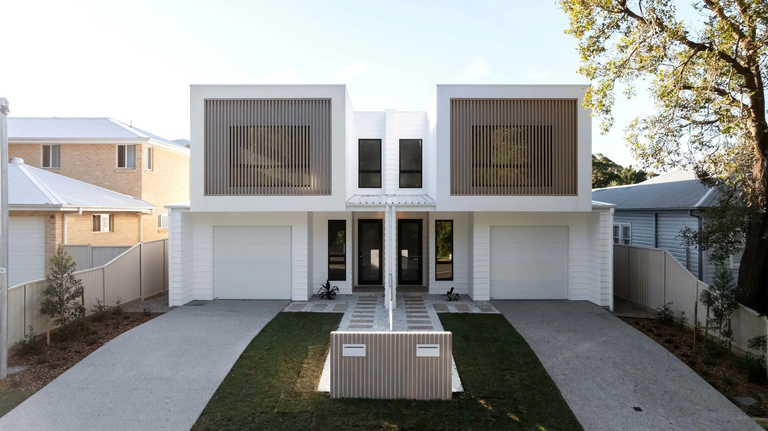 Duplex built by TAG Homes in Fairy Meadow, Wollongong