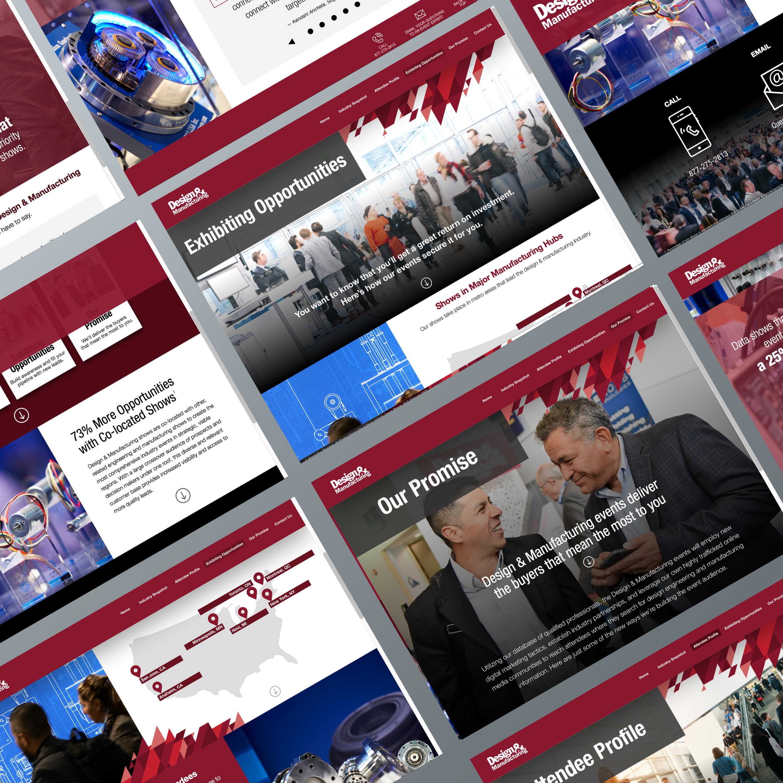 Multi-page interactive prospectus for exhibitors: Inside Pages