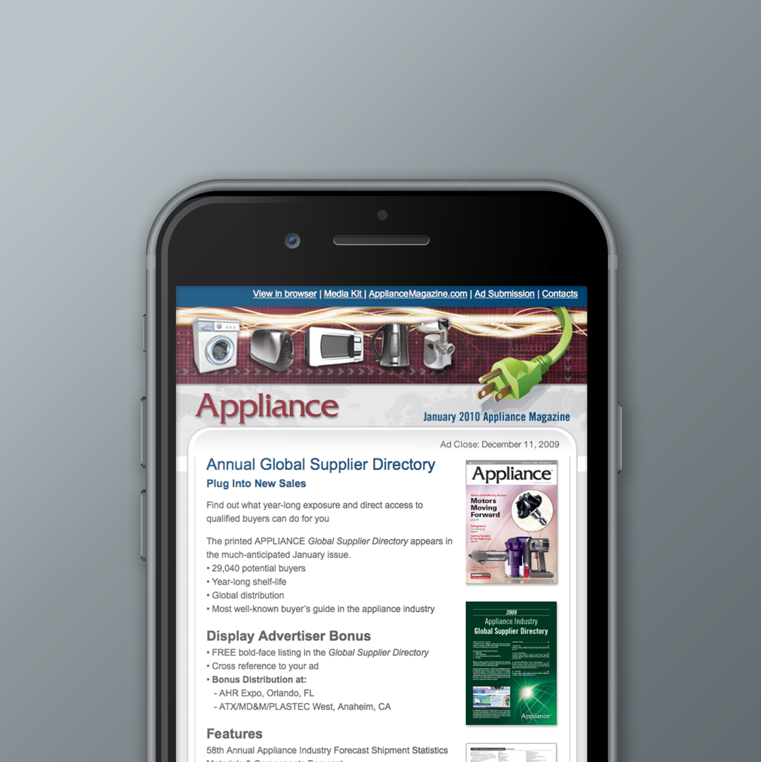 Appliance Magazine Monthly Newsletter