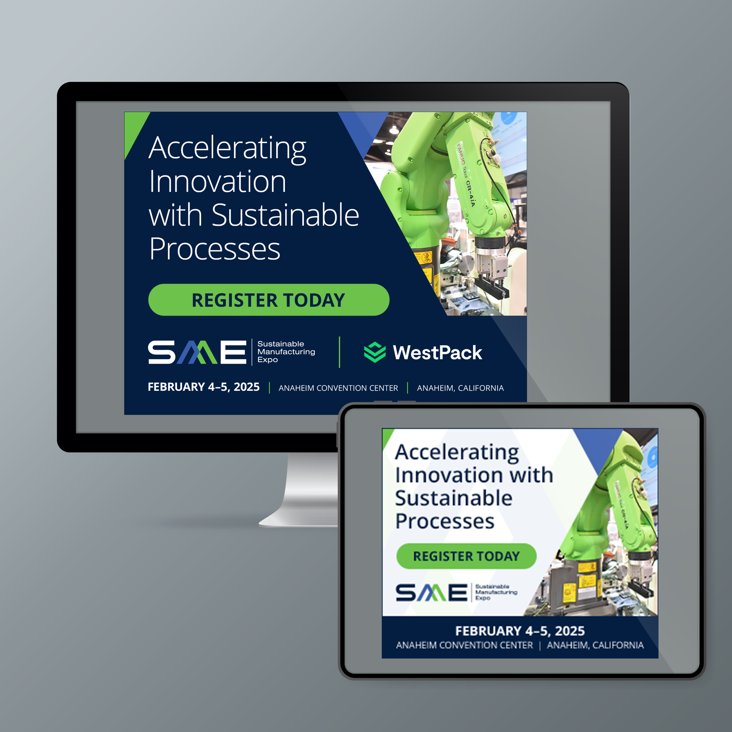 Digital Ads for Sustainable Manufacturing Expo West