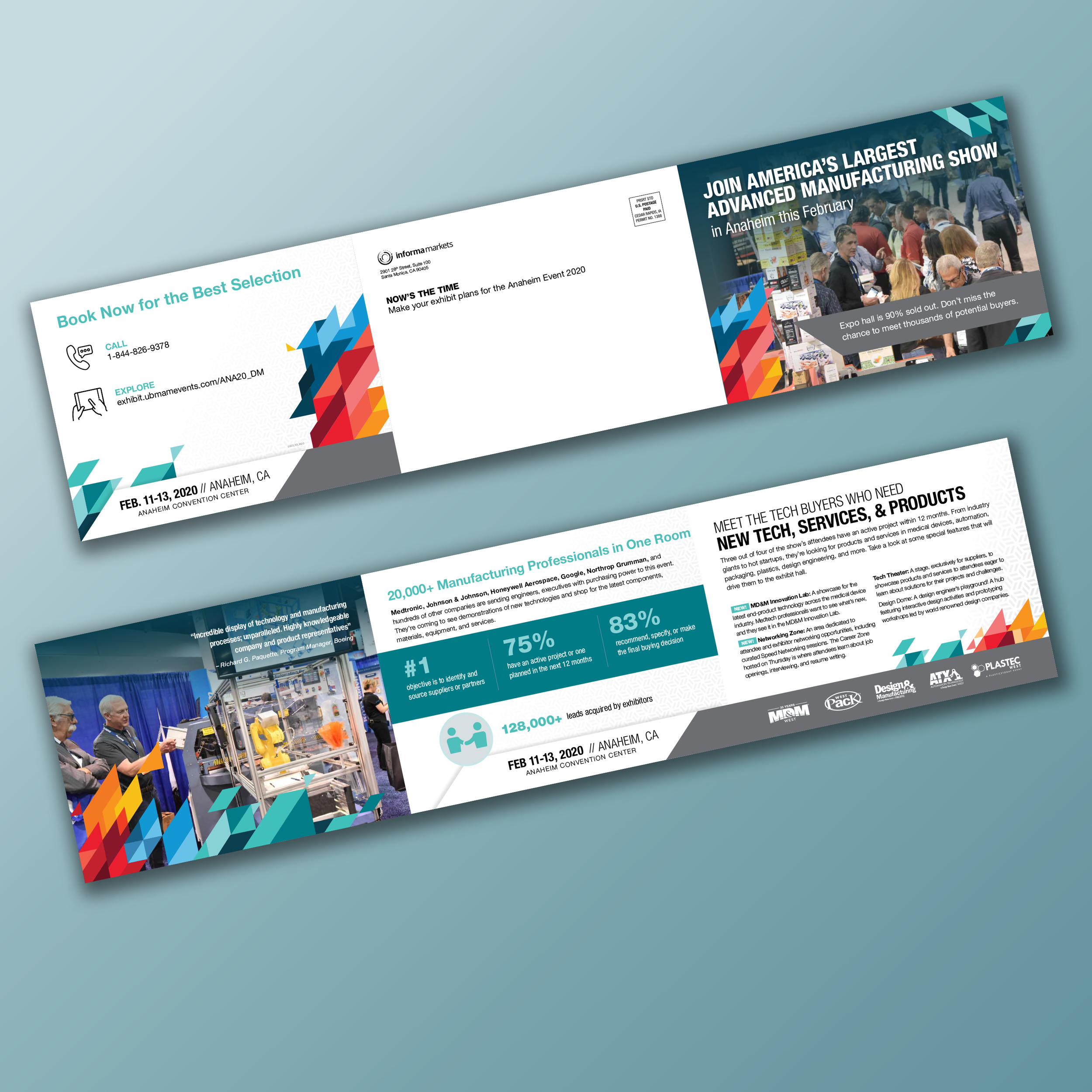 Tri-fold self-mailer promoting an upcoming event.