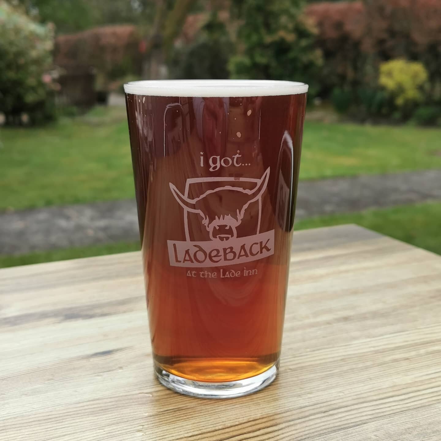 Our amber ale Ladeback 4.5% Abv. Brewed to our recipe by #trystbrewery