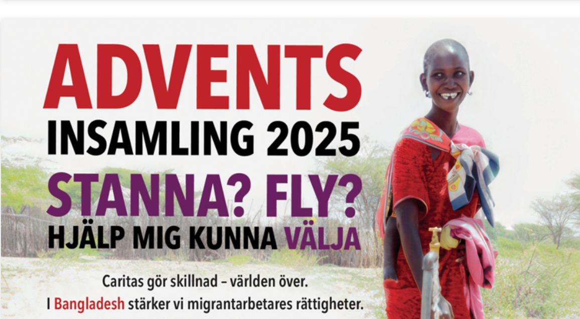Caritas Adventsinsamling 2025 – Migration och mänsklig värdighet