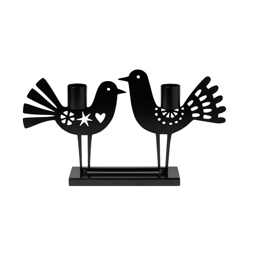 Two Birds Candle Holder, Metal Candle Holder — Studio One Furniture