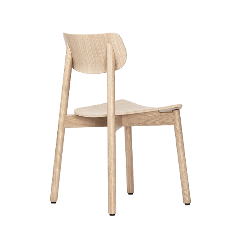 lauren dining chair upholstered with oak leg pr home — Studio One Furniture