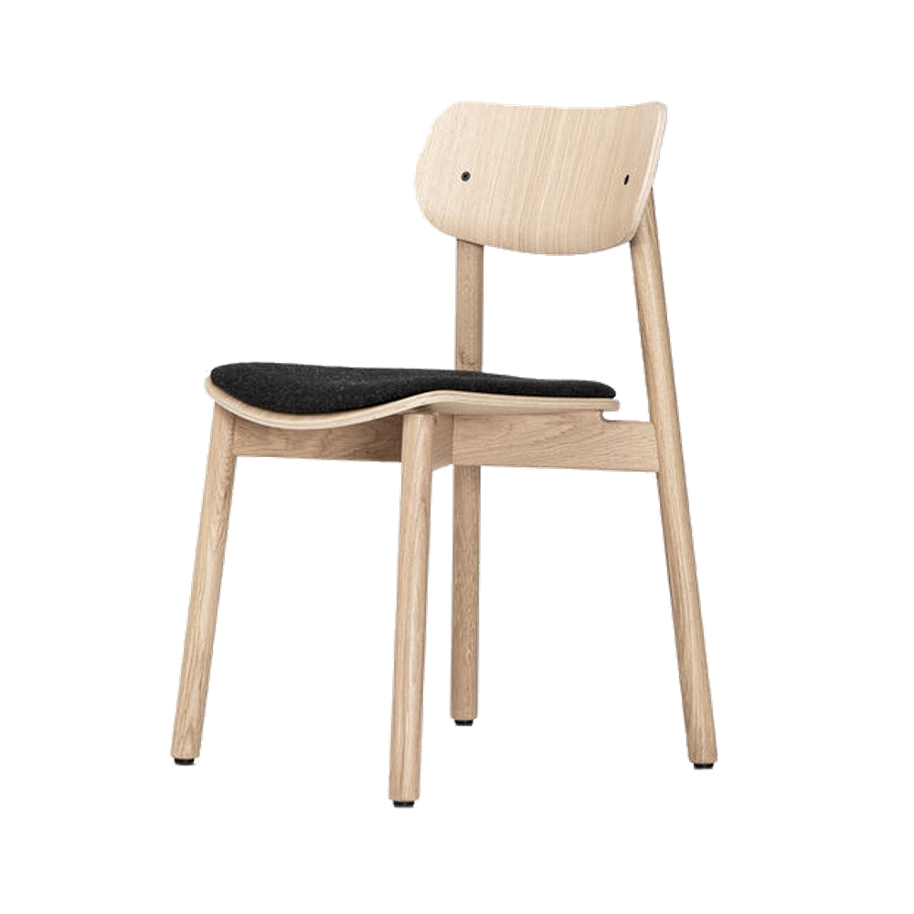 lauren dining chair upholstered with oak leg pr home — Studio One Furniture