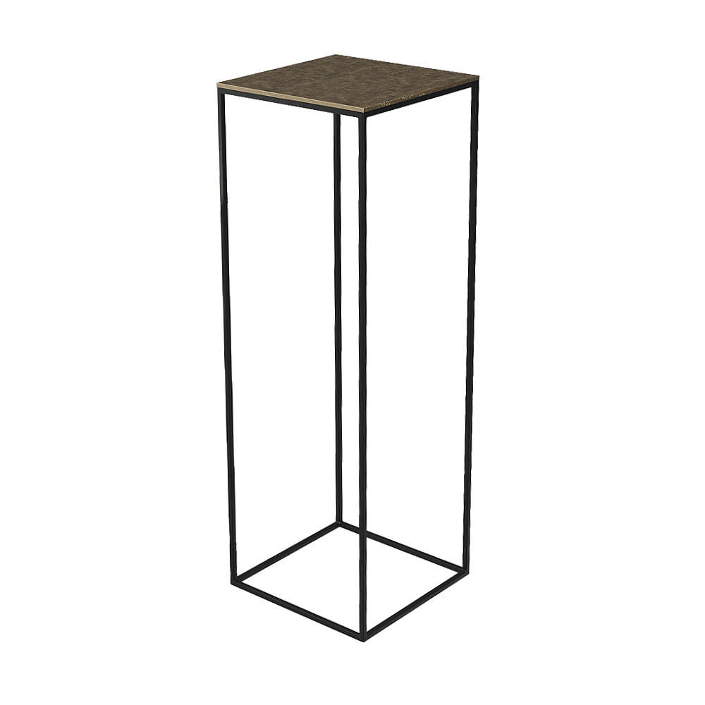 fulham plant stand brass pebble — Studio One Furniture