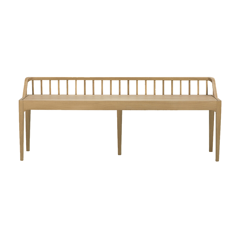 ethnicraft spindle bench oak — Studio One Furniture