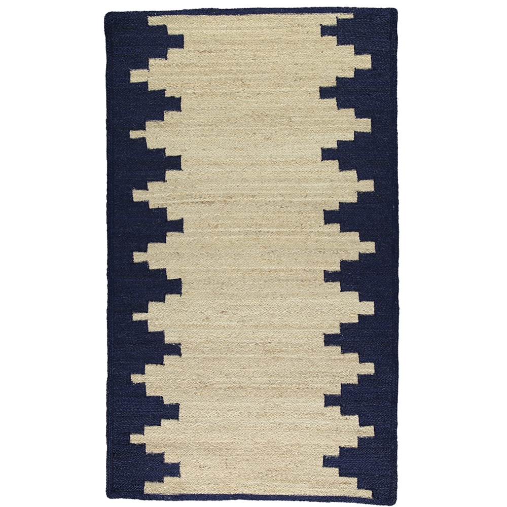 jute rug aztec navy — Studio One Furniture