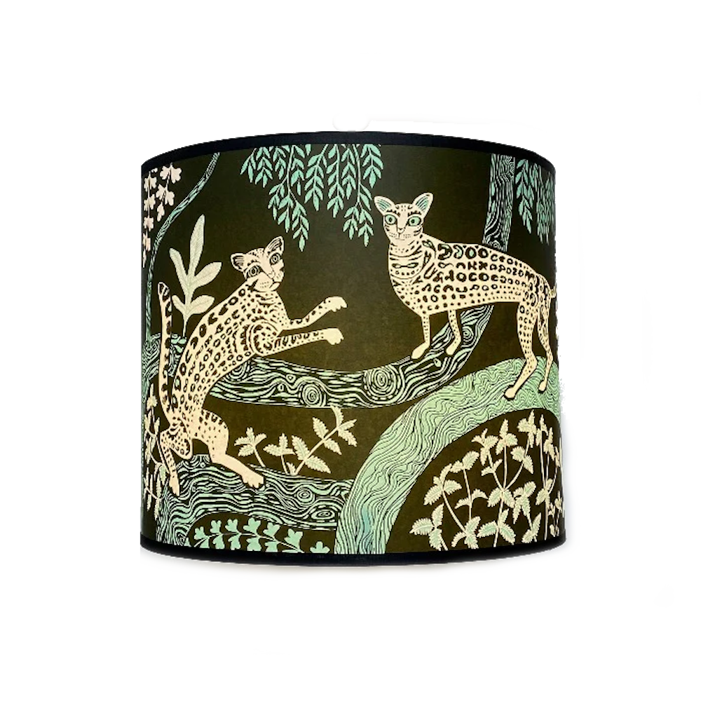 lush ocelot lamp shade — Studio One Furniture