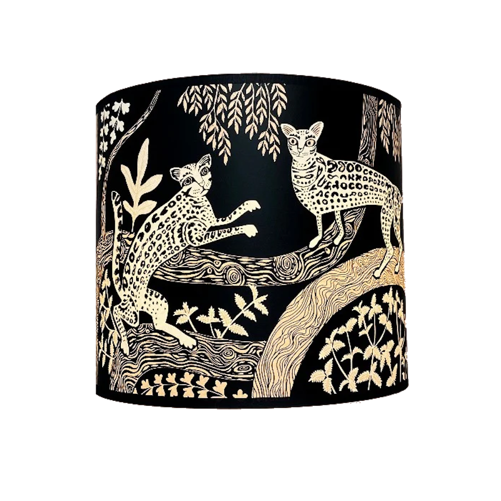 lush ocelot lamp shade — Studio One Furniture