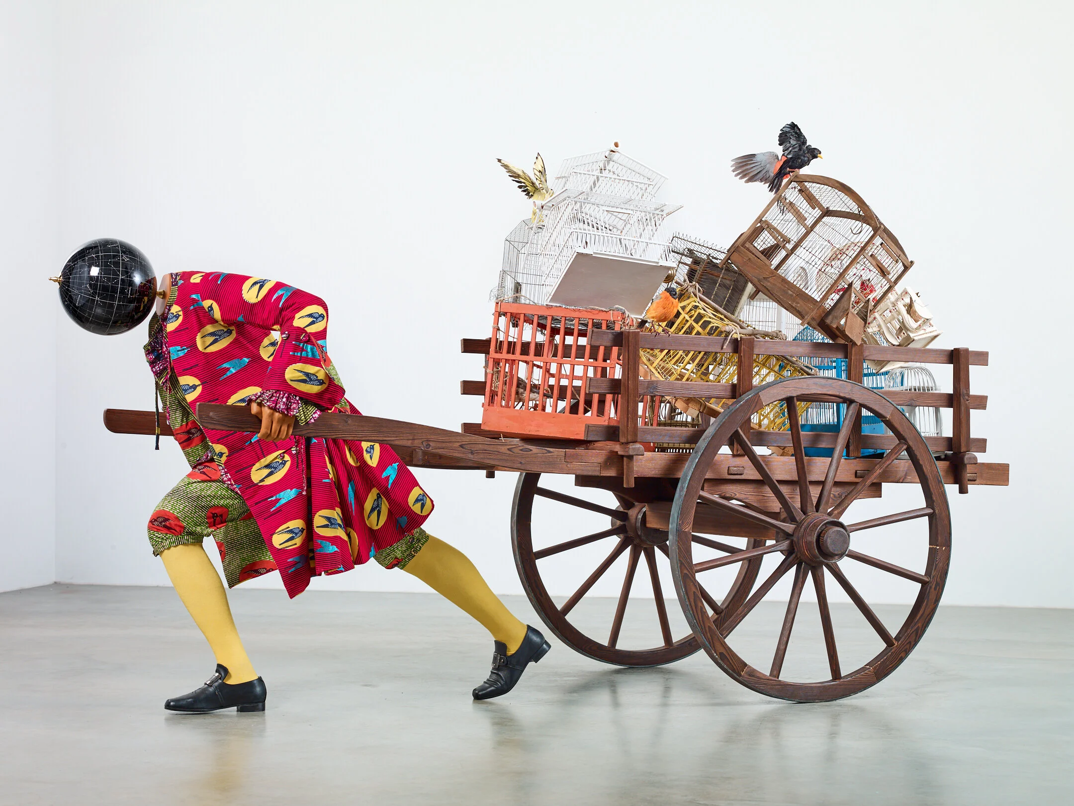 The Bird Catchers Dilemma, 2020. Image courtesy of Yinka Shonibare and Stephen Friedman Gallery, London. Photographer: Stephen White & Co