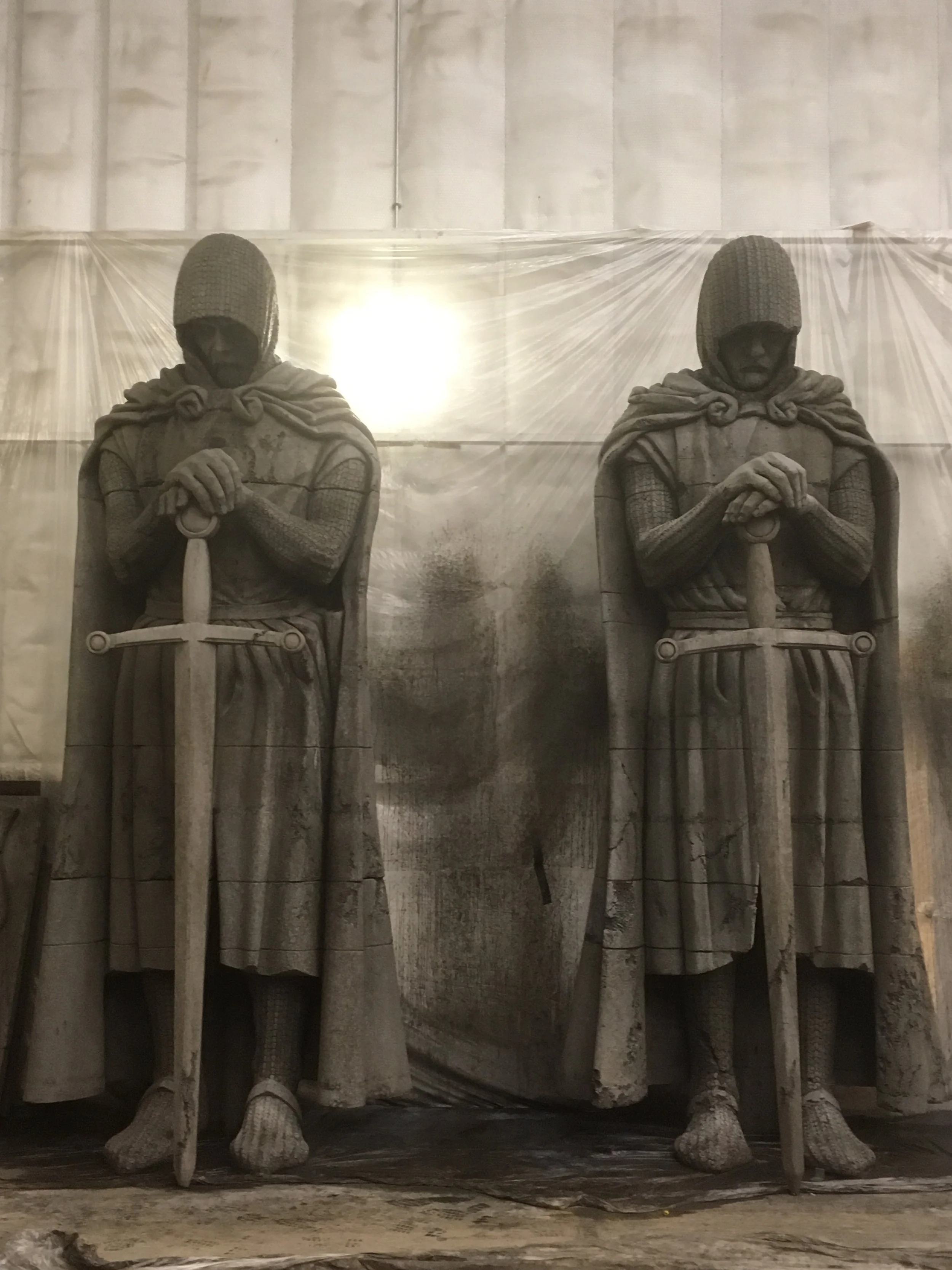 Large carved polystyrene statues -The Mummy