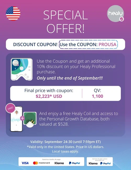 Healy Coupon Code Exclusive to USA Customers — Healy Frequency Device