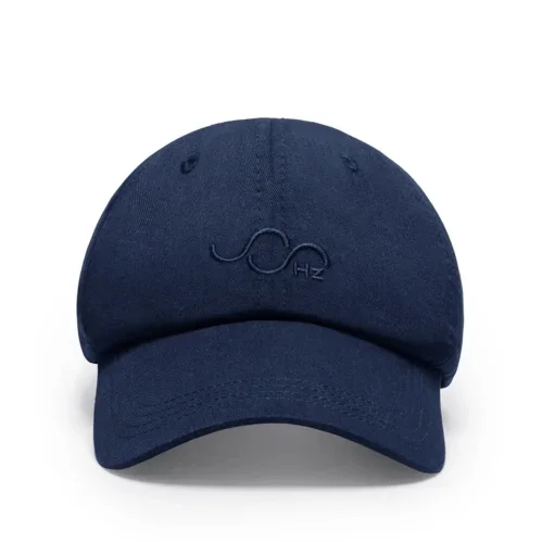 Front view of Healy World Zero Hertz Cap in Navy Blue