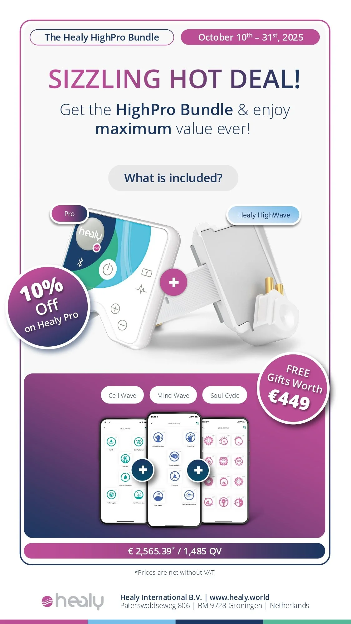 Healy Professional Discount in Europe