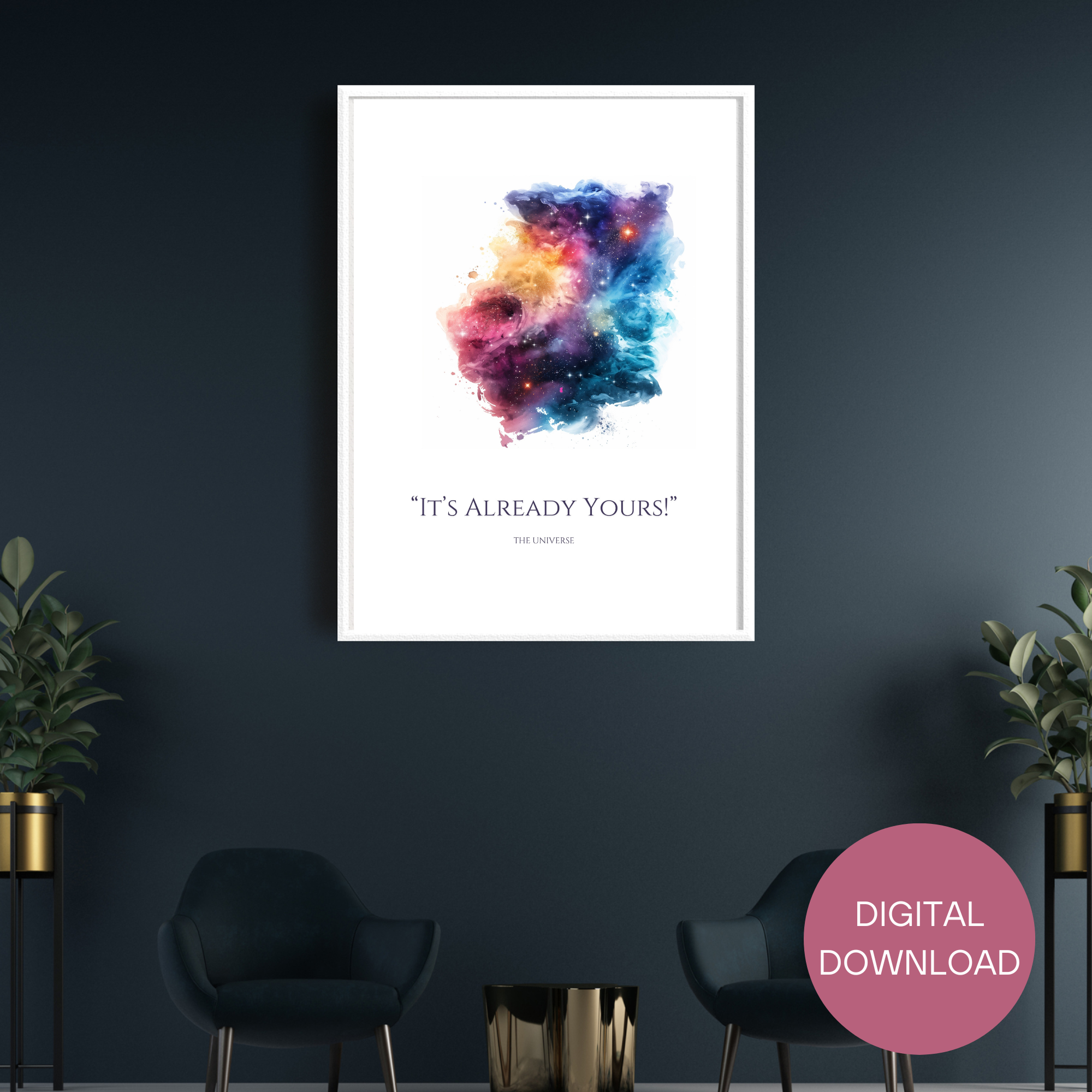 It's Already Yours Universe Wall Print — Healy Frequency Device World ...
