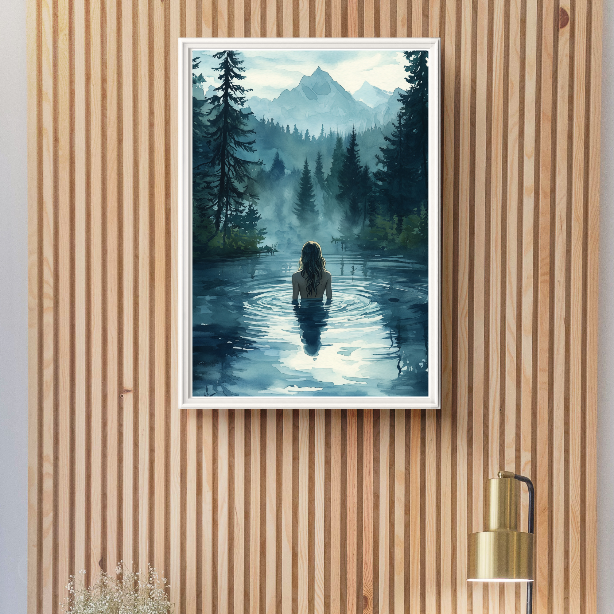 Shinrin-Yoku Watercolour Forest Bathing Digital Print .png