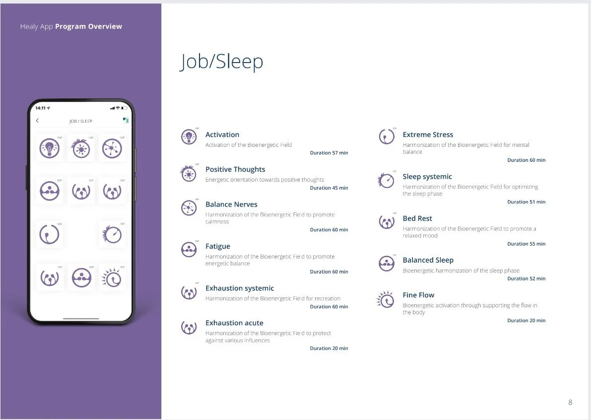 Updated List and Descriptions Of All Healy Device Frequency Programs