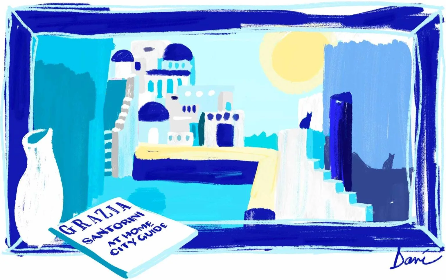 GRAZIA’S AT HOME CITY GUIDE TO SANTORINI, Grazia Magazine